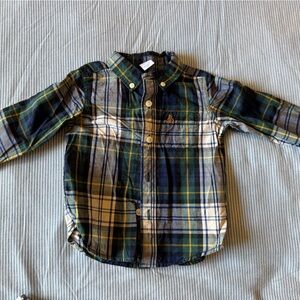 GAP Multicolor Plaid Shirt 18-24 months